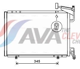 Kondensator, Klimaanlage AVA QUALITY COOLING FD5592