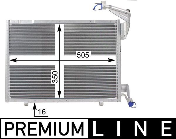 Kondensator, Klimaanlage MAHLE AC21000P