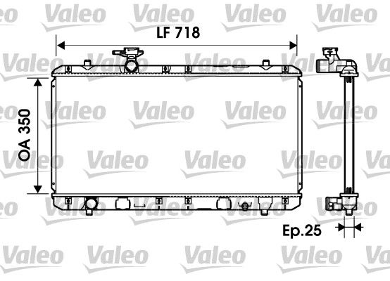 Kühler, Motorkühlung VALEO 734164