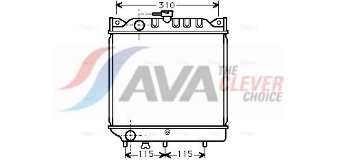 Kühler, Motorkühlung AVA QUALITY COOLING SZ2006