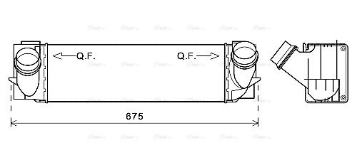 Ladeluftkühler AVA QUALITY COOLING bw4457