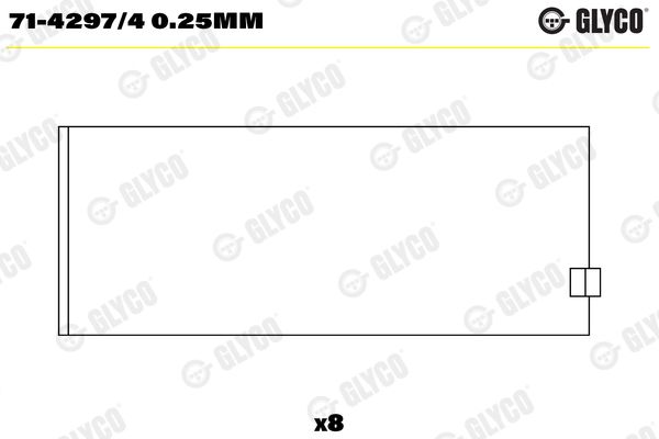 Pleuellager GLYCO 71-4297/40.25MM