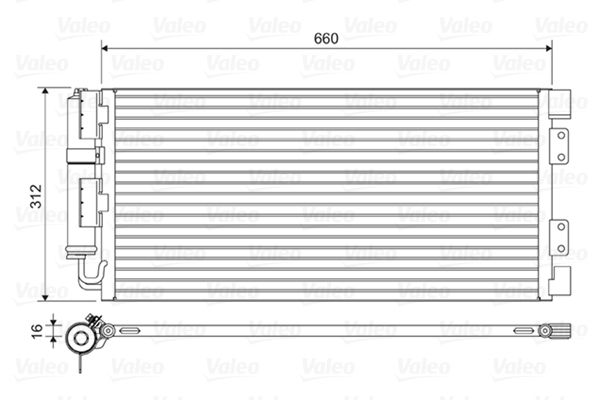 Kondensator, Klimaanlage VALEO 817549