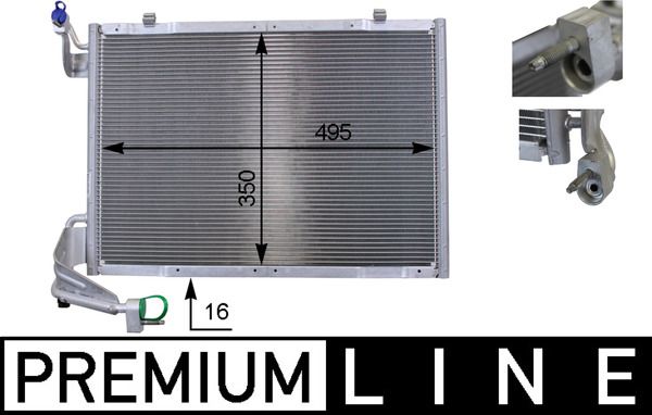 Kondensator, Klimaanlage MAHLE AC9000P
