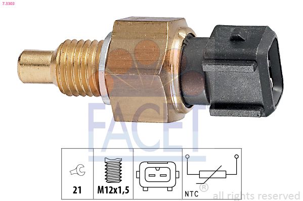 Sensor, Kühlmitteltemperatur FACET 7.3303