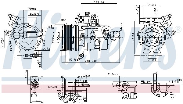 Klimakompressor NISSENS 890787