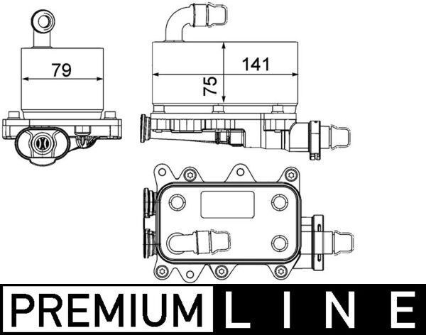 Ölkühler, Automatikgetriebe MAHLE CLC19000P