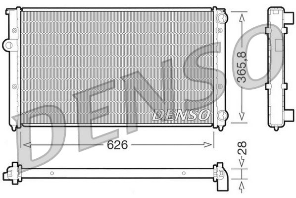 Kühler, Motorkühlung DENSO DRM32027
