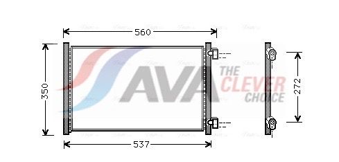 Kondensator, Klimaanlage AVA QUALITY COOLING FT5214