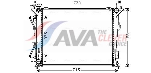 Kühler, Motorkühlung AVA QUALITY COOLING HY2172