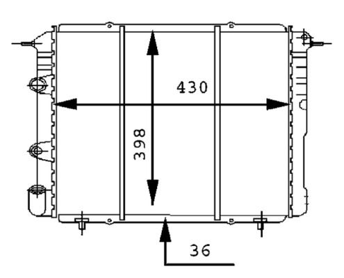 Kühler, Motorkühlung MAHLE CR451000S