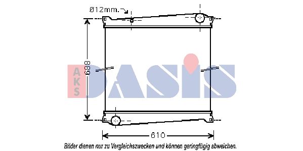 Kühler, Motorkühlung AKS DASIS 180045N