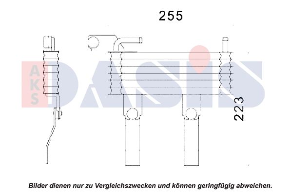 Ölkühler, Motoröl AKS DASIS 516018N