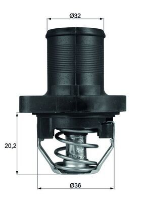 Thermostat, Kühlmittel MAHLE TI4789