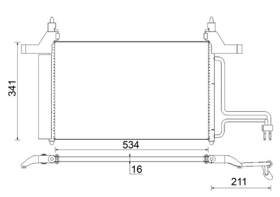 Kondensator, Klimaanlage MAHLE AC790000S