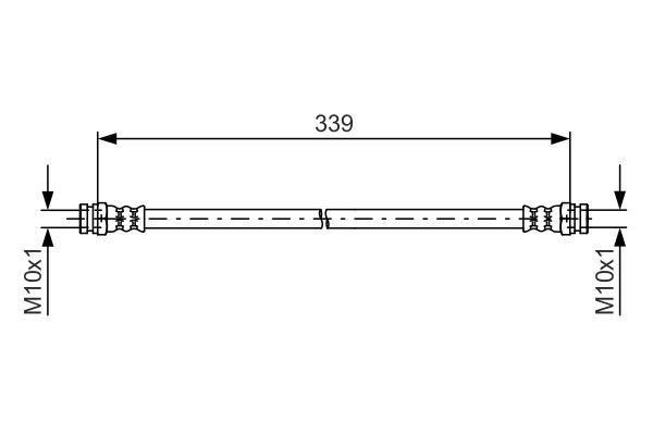 Bremsschlauch BOSCH 1 987 481 578