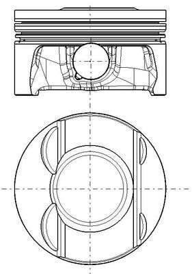 Kolben MAHLE 028PI00175000