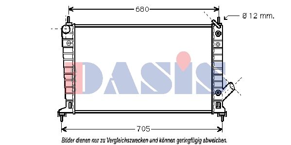Kühler, Motorkühlung AKS DASIS 190300N