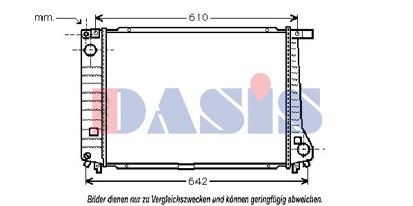 Kühler, Motorkühlung AKS DASIS 050210N