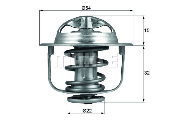Thermostat, Kühlmittel MAHLE TX 120 89D