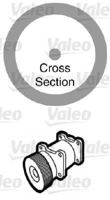 Dichtung, Kühlmittelrohrleitung VALEO 509159