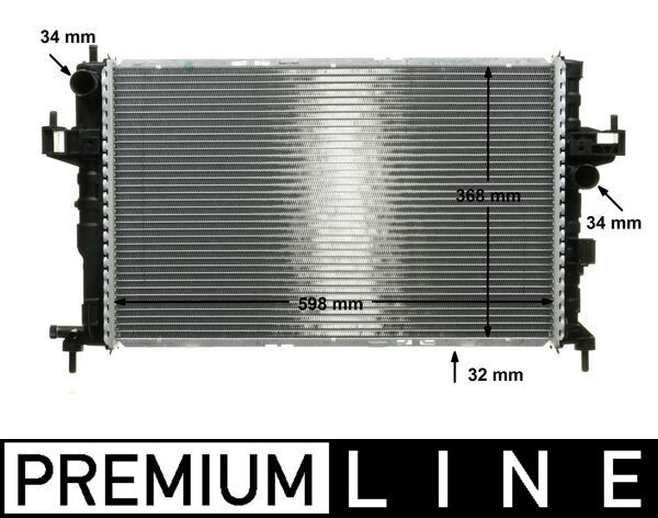 Kühler, Motorkühlung MAHLE CR391000P