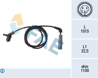 Sensor, Raddrehzahl FAE 78019