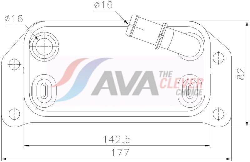 Ölkühler, Motoröl AVA QUALITY COOLING VO3312