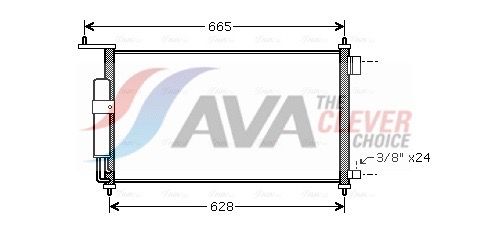Kondensator, Klimaanlage AVA QUALITY COOLING DNA5332D