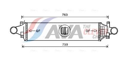 Ladeluftkühler AVA QUALITY COOLING MSA4659