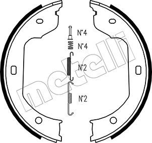 Bremsbackensatz, Feststellbremse METELLI 53-0019K