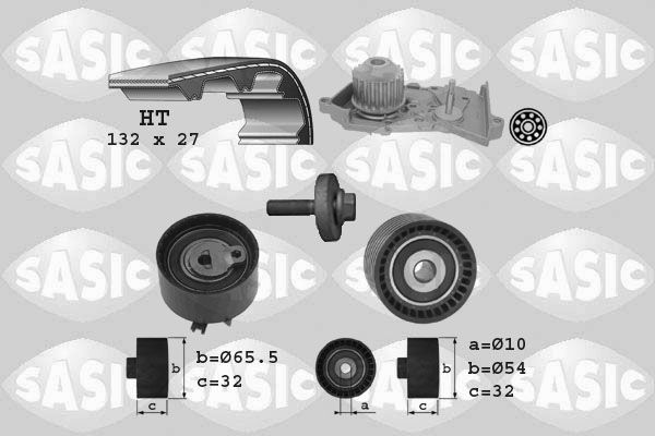 Wasserpumpe + Zahnriemensatz SASIC 3904036