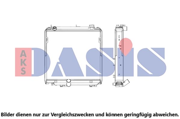 Kühler, Motorkühlung AKS DASIS 210295N