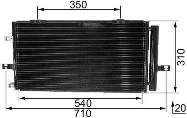 Kondensator, Klimaanlage MAHLE AC230000S
