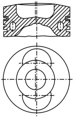 Kolben MAHLE 0999200