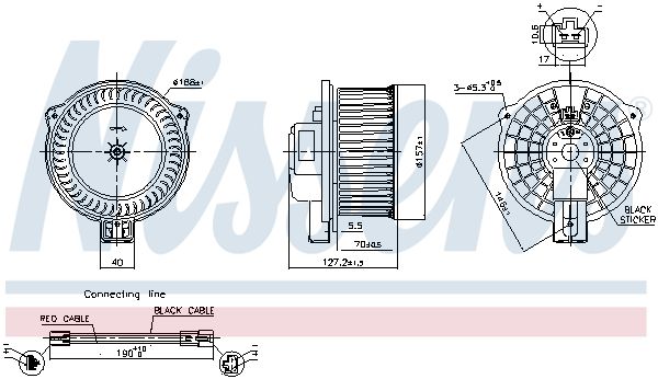 Innenraumgebläse NISSENS 87630