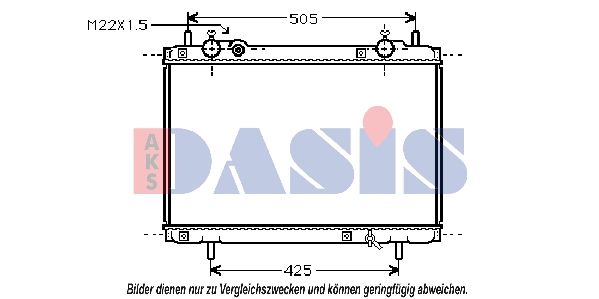 Kühler, Motorkühlung AKS DASIS 080970N