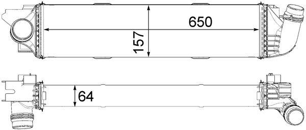 Ladeluftkühler MAHLE CI31000P
