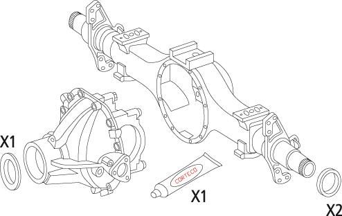 Dichtungssatz, Differential CORTECO 19536224