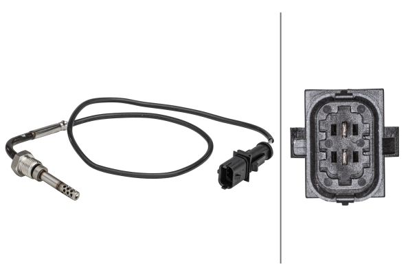 Sensor, Abgastemperatur HELLA 6PT358181-251