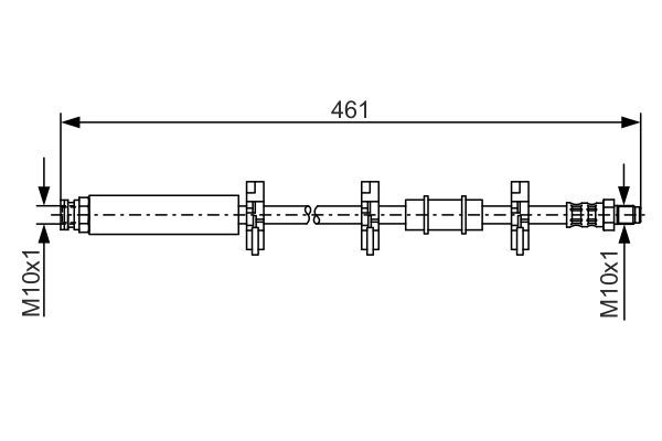 Bremsschlauch BOSCH 1 987 476 463