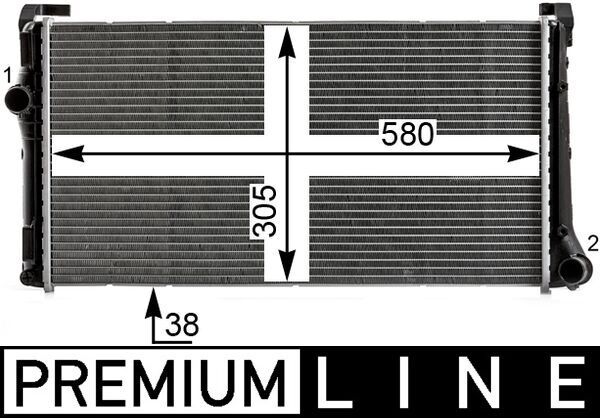 Kühler, Motorkühlung MAHLE CR1995000P