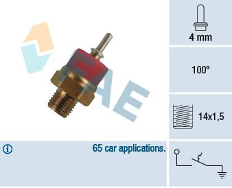 Temperaturschalter, Kühlmittelwarnlampe FAE 35770