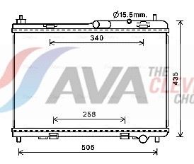 Kühler, Motorkühlung AVA QUALITY COOLING FD2605