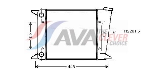Kühler, Motorkühlung AVA QUALITY COOLING VN2001