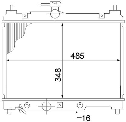 Kühler, Motorkühlung MAHLE CR1522000S