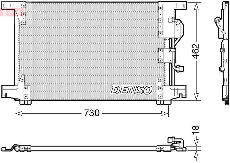 Kondensator, Klimaanlage DENSO DCN99073