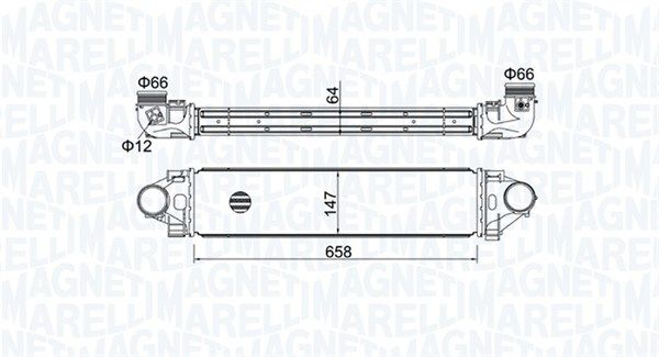 Ladeluftkühler MAGNETI MARELLI 351319204990