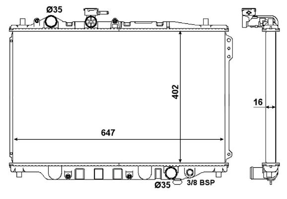 Kühler, Motorkühlung NRF 506514