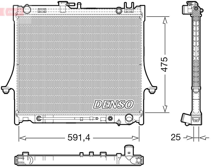 Kühler, Motorkühlung DENSO DRM99015